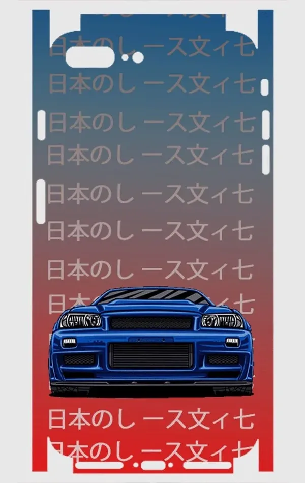 iPhone 8 Plus Telefon Kaplama - Skyline R34 JDM 2