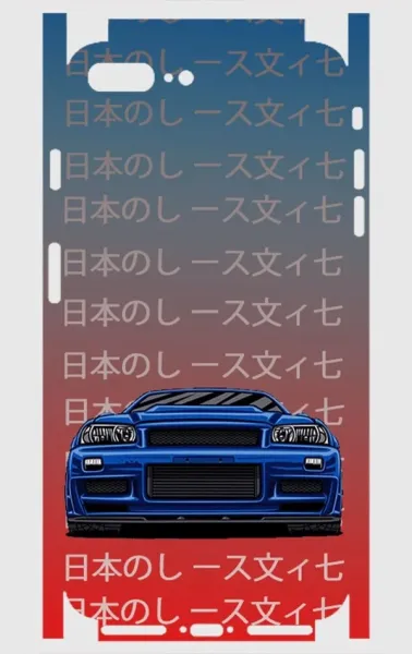 iPhone 8 Plus Telefon Kaplama - Skyline R34 JDM 2