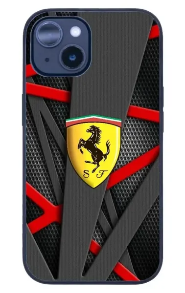 iPhone 14 Plus Tamperli Glossy Cam Kapak - Ferrari 4