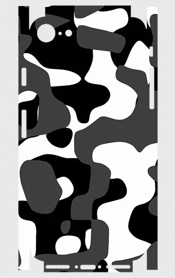 iPhone 8 Telefon Kaplama - Grey Camouflage