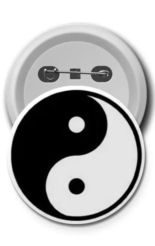 Buton Rozet - Ying Yang