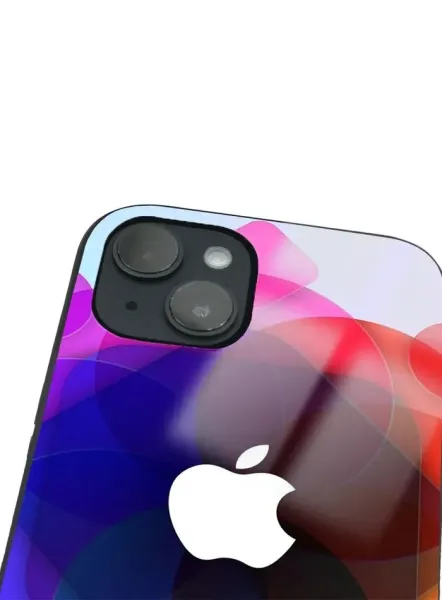 iPhone 14 Plus Tamperli Glossy Cam Kapak - Logo 7