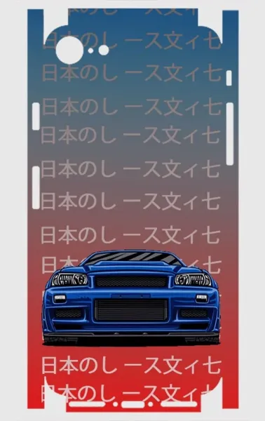 iPhone 8 Telefon Kaplama - Skyline R34 JDM 2