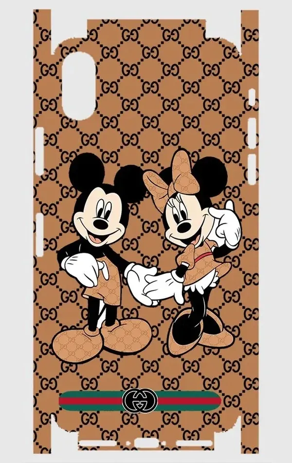 iPhone X Telefon Kaplama - Mickey Çift