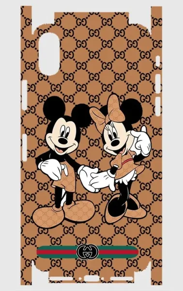 iPhone X Telefon Kaplama - Mickey Çift