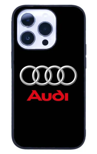 iPhone 14 Pro Tamperli Glossy Cam Kapak - Audi