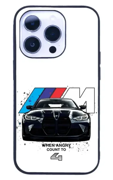 iPhone 14 Pro Tamperli Glossy Cam Kapak - BMW 6