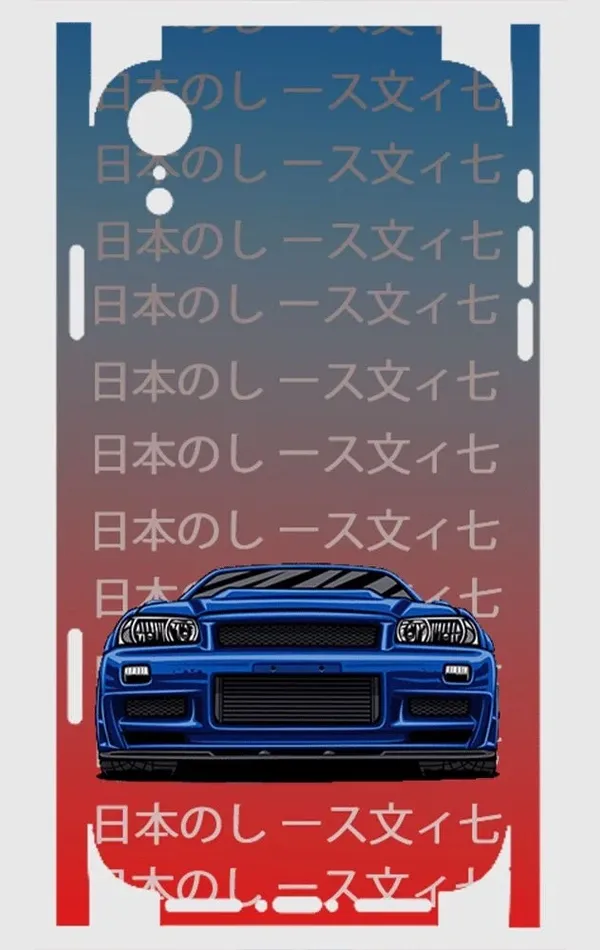 iPhone Xr Telefon Kaplama - Skyline R34 JDM 2