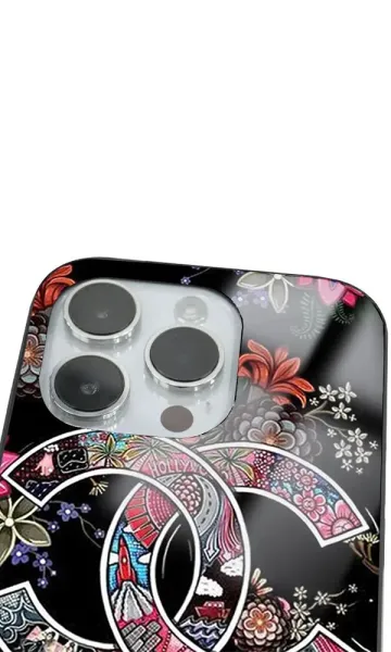 iPhone 14 Pro Tamperli Glossy Cam Kapak - CC Flower