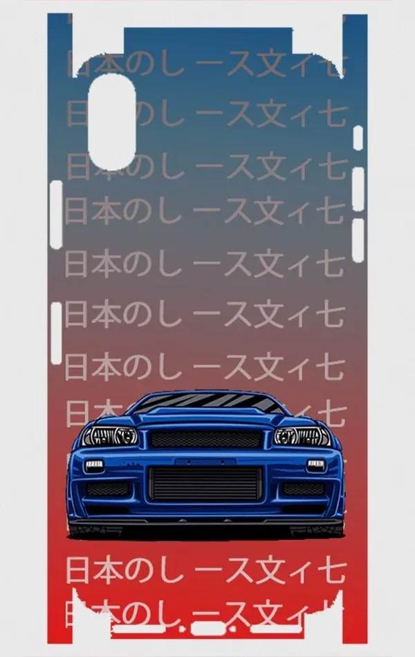 iPhone Xs Max Telefon Kaplama - Skyline R34 JDM 2