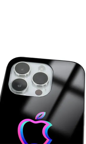 iPhone 14 Pro Tamperli Glossy Cam Kapak - Logo 1