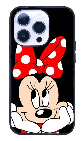 iPhone 14 Pro Tamperli Glossy Cam Kapak - Mickey 2