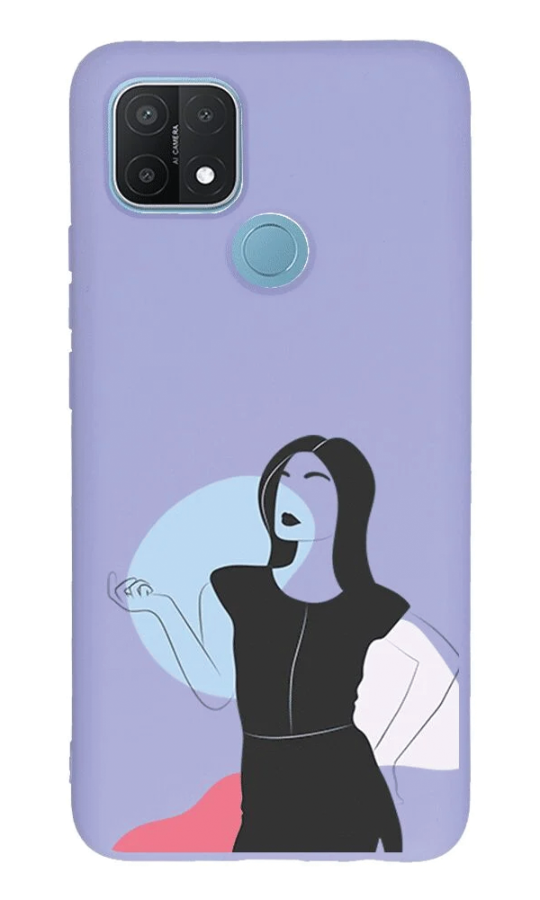 Oppo A15 Lansman Kılıf - Art Woman 1