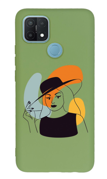 Oppo A15 Lansman Kılıf - Art Woman 4