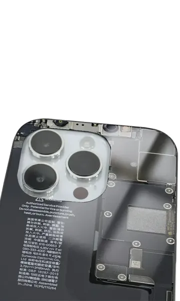 iPhone 14 Pro Tamperli Glossy Cam Kapak - Taptic Engine