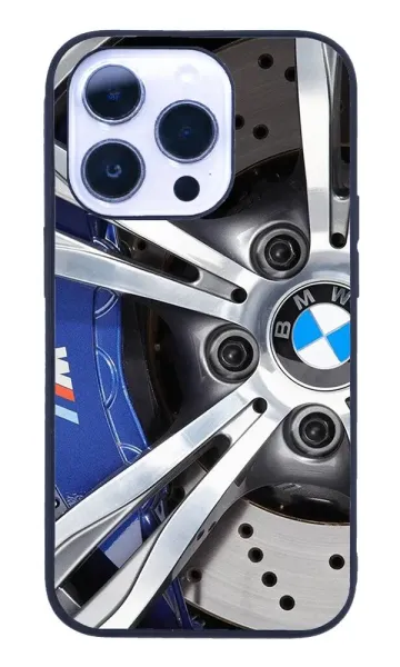 iPhone 14 Pro Max Tamperli Glossy Cam Kapak - BMW