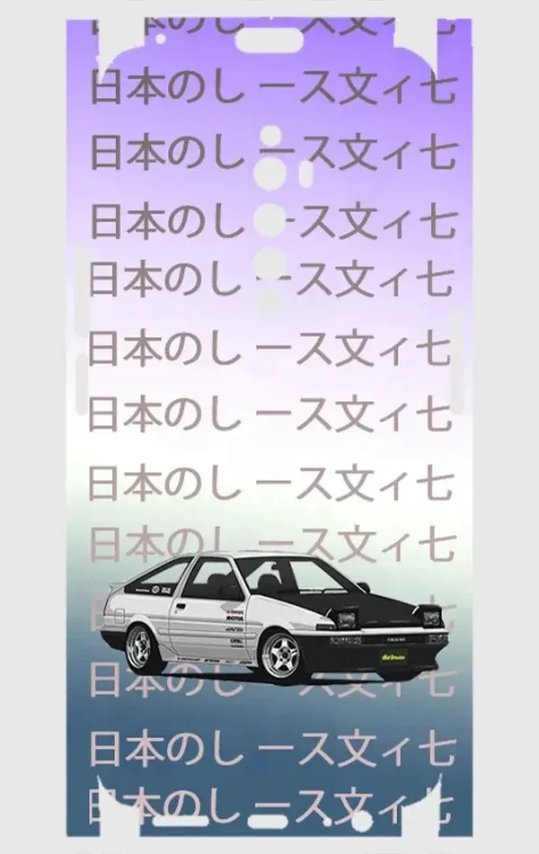 Oppo Reno 2Z Telefon Kaplama - Hachi Roku AE86 JDM