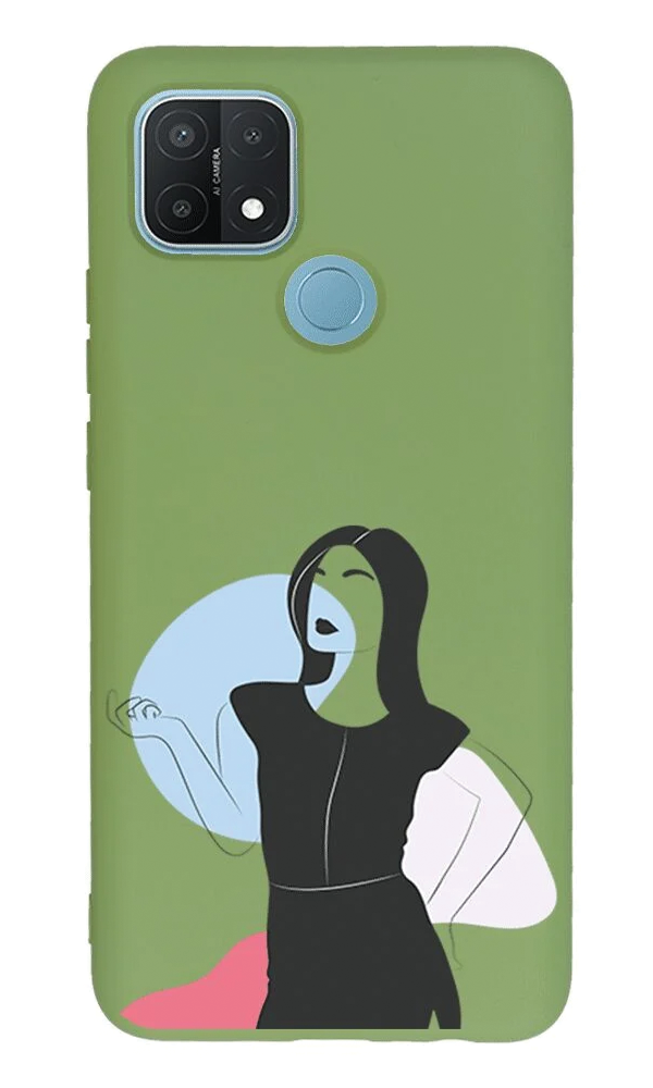 Oppo A15s Lansman Kılıf - Art Woman 1