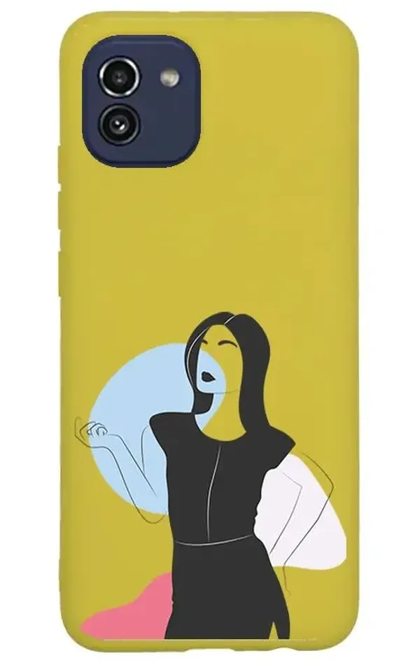 Samsung Galaxy A03 Lansman Kılıf - Art Woman 1