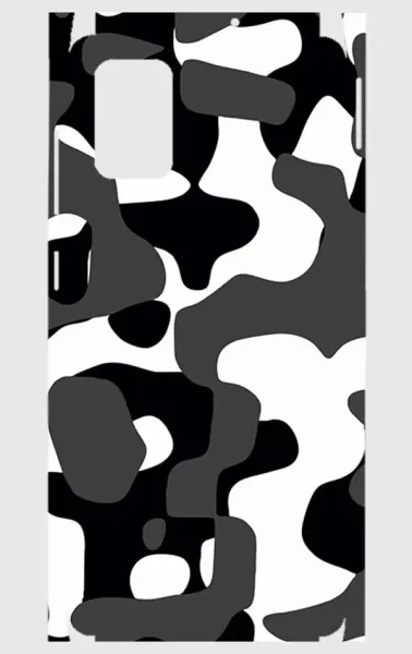 Samsung A71 Telefon Kaplama - Grey Camouflage