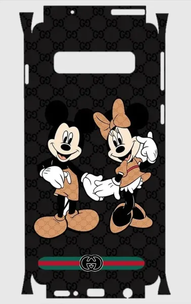 Samsung S10 Telefon Kaplama - Mickey Çift