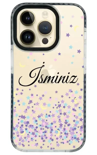 iPhone 14 Pro Impact Case - Moon And Stars