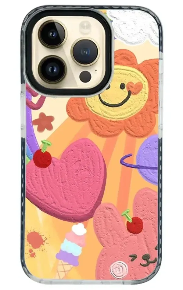 iPhone 14 Pro Impact Case - Pastell