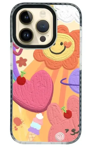 iPhone 14 Pro Impact Case - Pastell