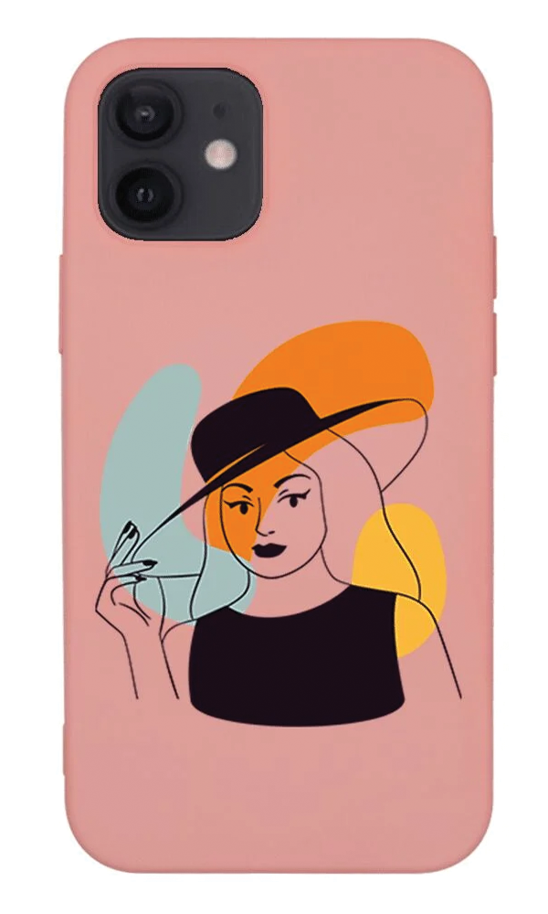 iPhone 12 Mini Lansman Kılıf - Art Woman 4