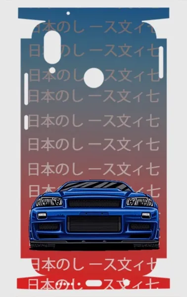 Huawei P20 Lite Telefon Kaplama - Skyline R34 JDM 2