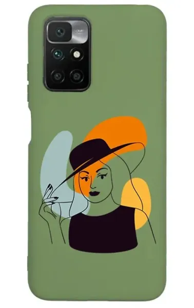 Xiaomi Redmi 10 Lansman Kılıf - Art Woman 4