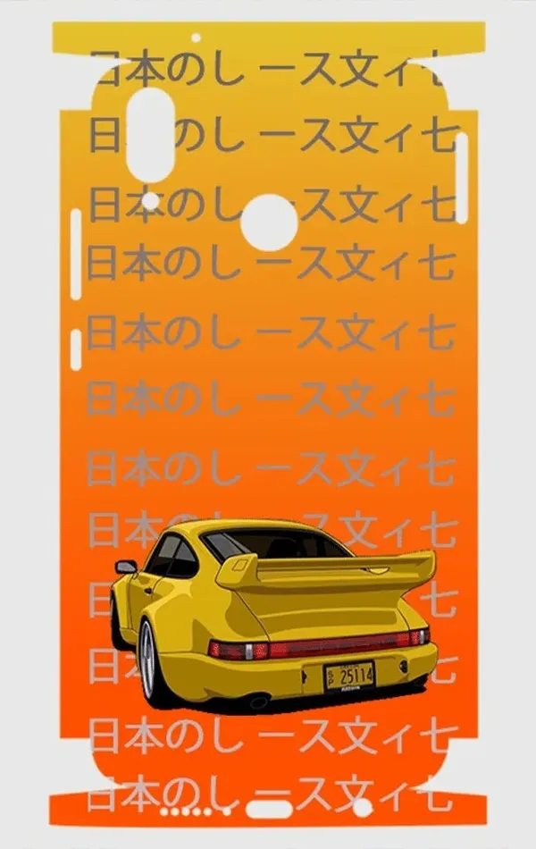 Huawei P20 Lite Telefon Kaplama - Porsche 911 JDM