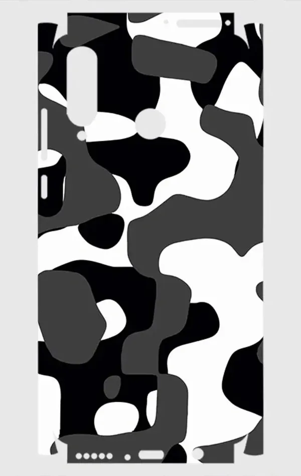 Huawei P30 Lite Telefon Kaplama - Grey Camouflage