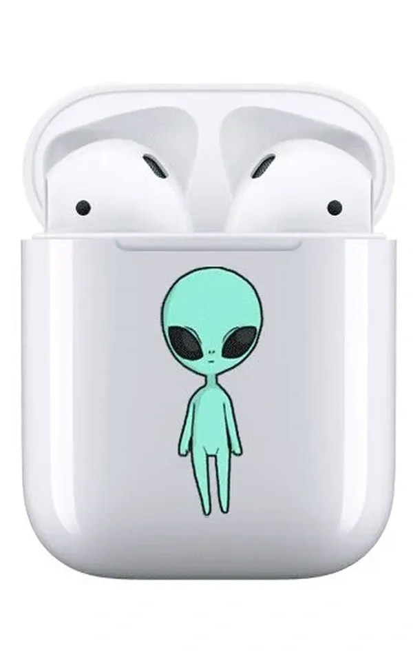 AirPods 1-2. Nesil Şeffaf Kılıf - Alien