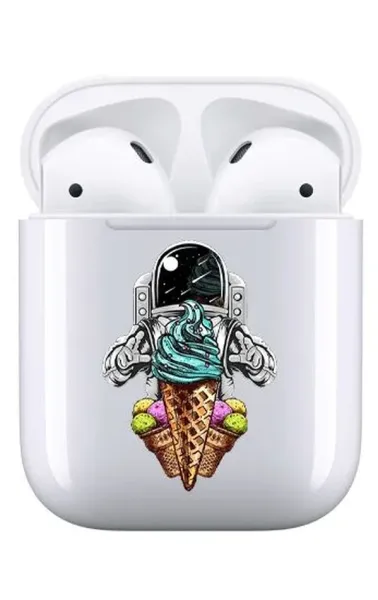 AirPods 1-2. Nesil Şeffaf Kılıf - Astro Cream