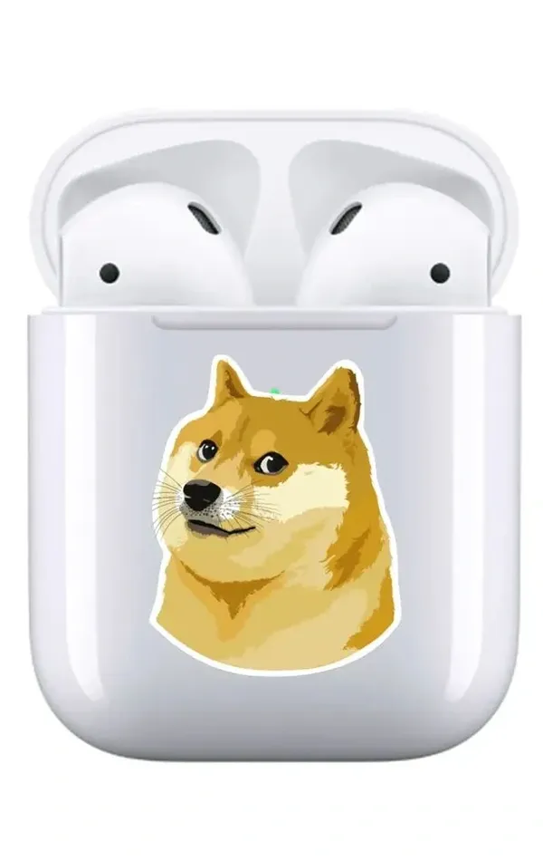 AirPods 1-2. Nesil Şeffaf Kılıf - Doge