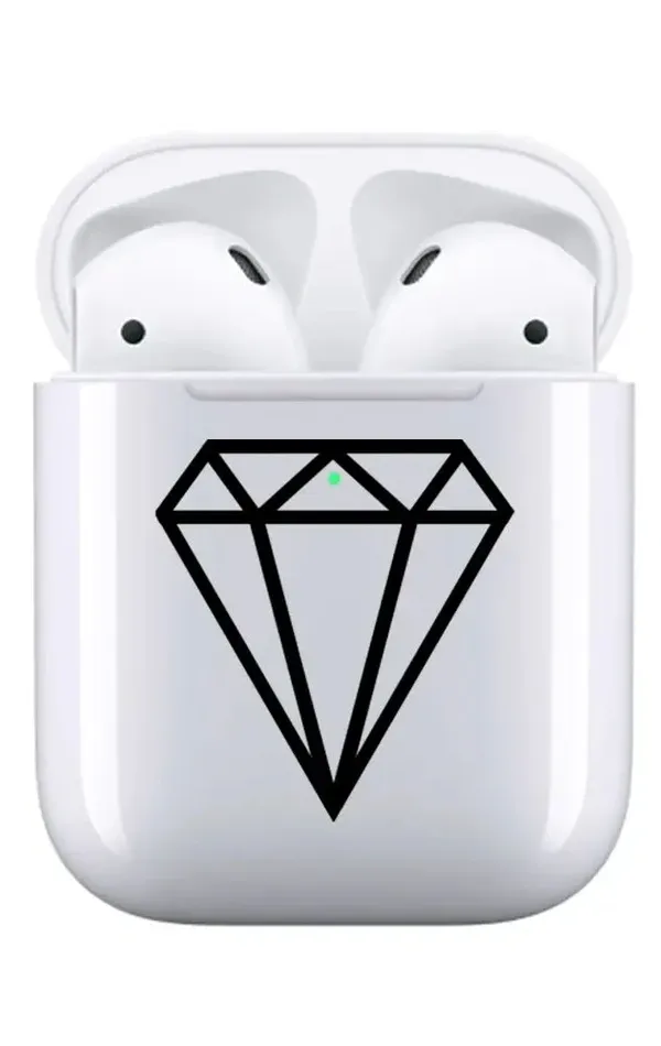 AirPods 1-2. Nesil Şeffaf Kılıf - Elmas