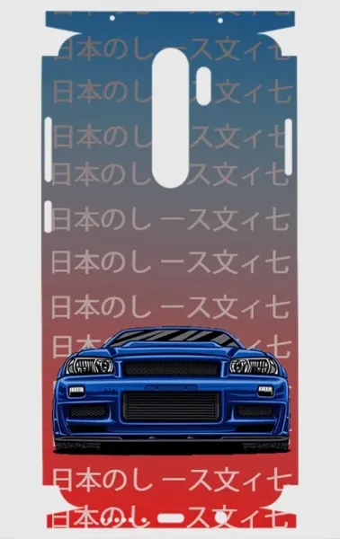 Xiaomi Redmi Note 8 Pro Telefon Kaplama - Skyline R34 JDM 2