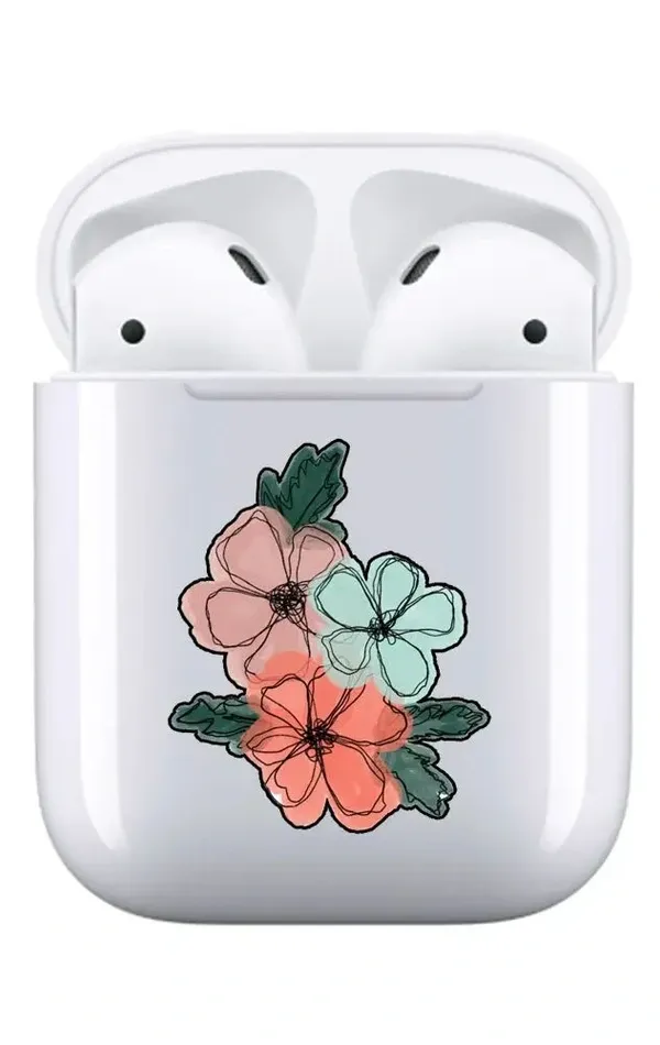 AirPods 1-2. Nesil Şeffaf Kılıf Art