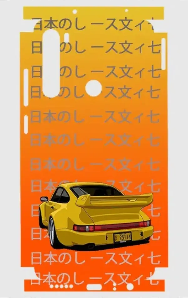 Xiaomi Redmi Note 8 Telefon Kaplama - Porsche 911 JDM