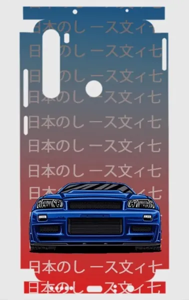 Xiaomi Redmi Note 8 Telefon Kaplama - Skyline R34 JDM 2