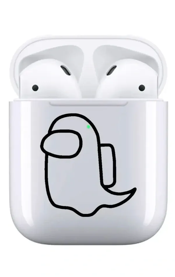 AirPods 1-2. Nesil Şeffaf Kılıf Ghost