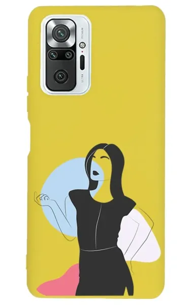 Xiaomi Redmi Note 10 Pro Max Lansman Kılıf - Art Woman 1