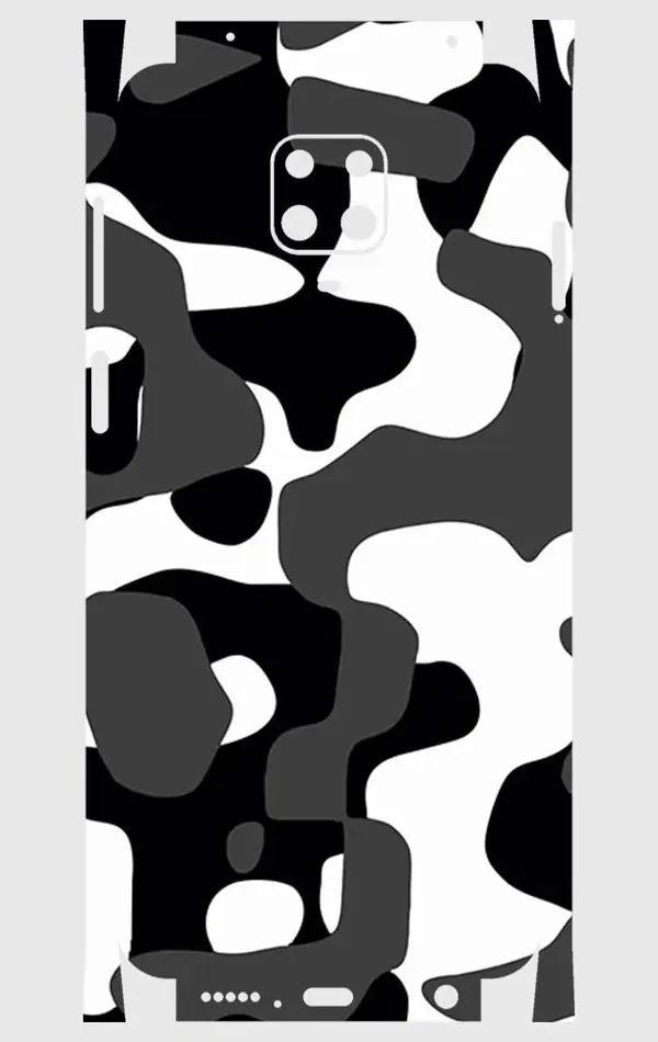 Xiaomi Redmi Note 9 Pro Telefon Kaplama - Grey Camouflage