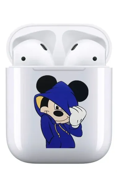 AirPods 1-2. Nesil Şeffaf Kılıf Mickey