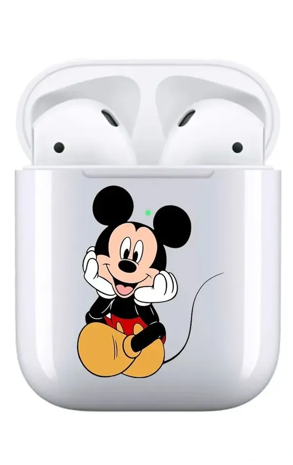 AirPods 1-2. Nesil Şeffaf Kılıf Mickey Mouse