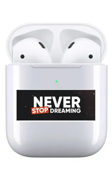 AirPods 1-2. Nesil Şeffaf Kılıf Never Stop