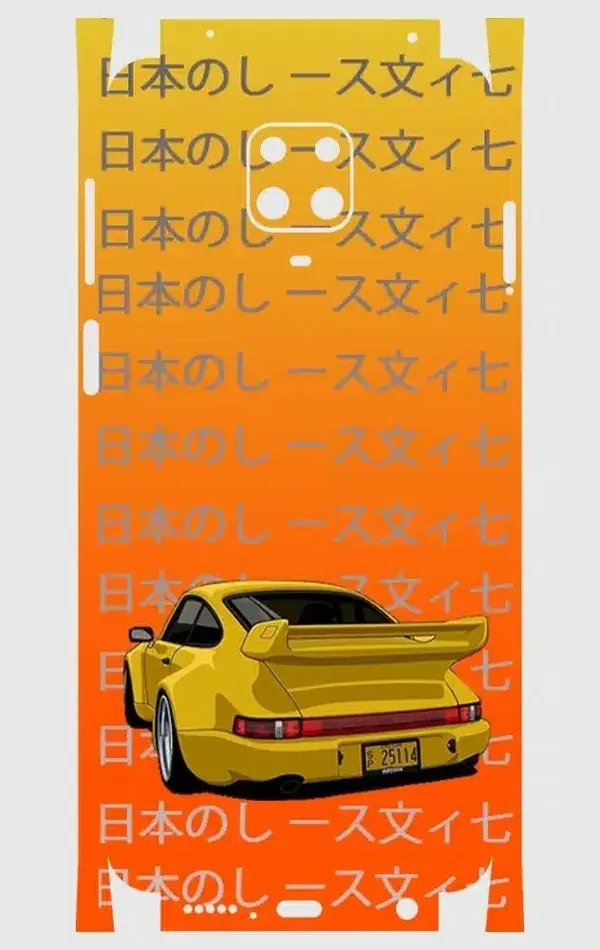 Xiaomi Redmi Note 9 Pro Telefon Kaplama - Porsche 911 JDM