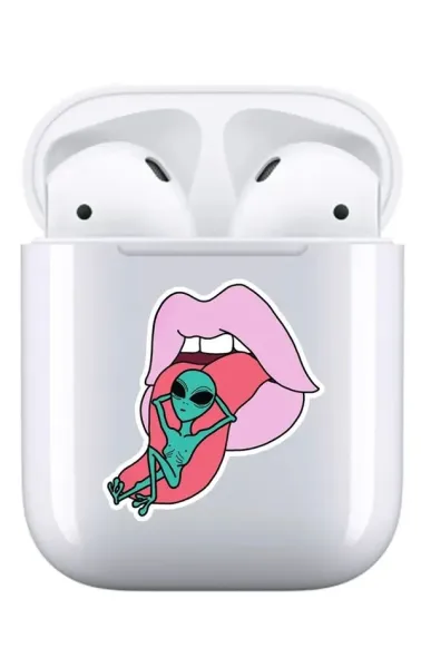 AirPods 1-2. Nesil Şeffaf Kılıf Relax Alien