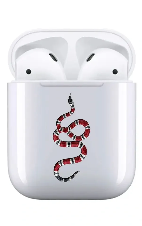 AirPods 1-2. Nesil Şeffaf Kılıf Snake